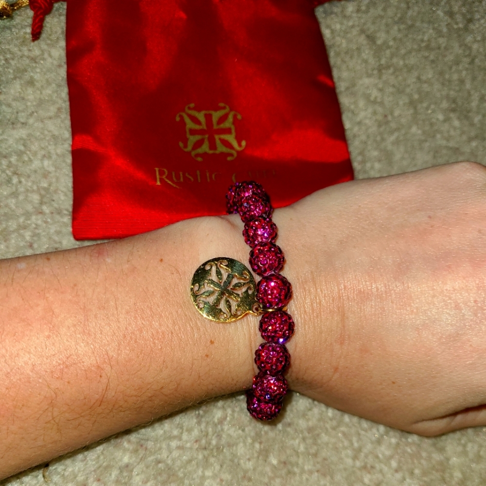Rustic Cuff Fushia
